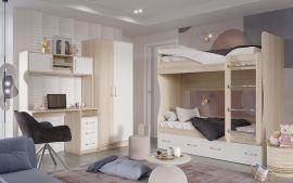 БУРАТИНО Детская (Сонома/Белый) | фото